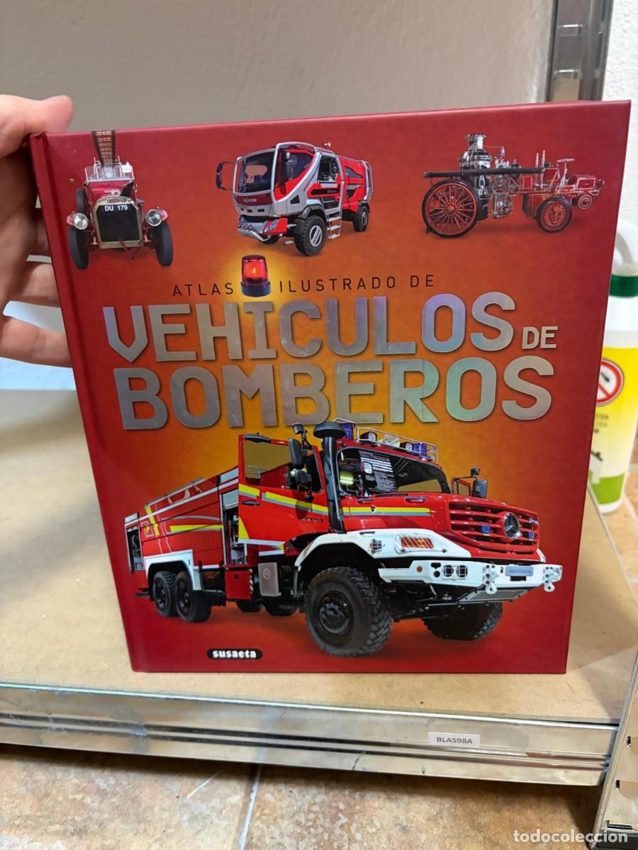 Libros de segunda mano: BLAS98A Atlas ilustrado de veh&iacute;culos de bomberos, Susaeta, colecci&oacute;n Atlas Ilustrado