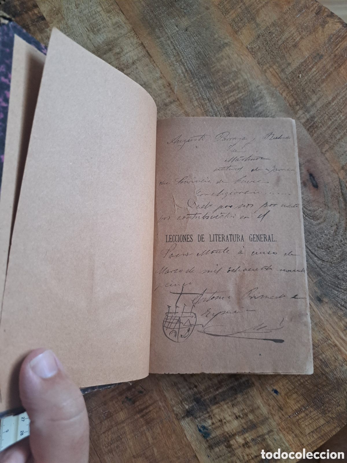 Libros de segunda mano: Jml Libro antiguo Lecciones Literatura General. Siglo XIX. Tapa dura.