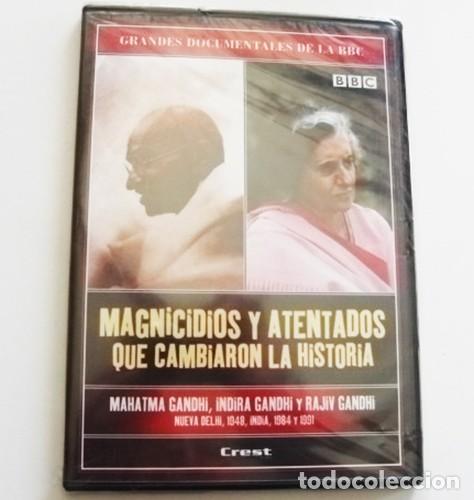 Libros de segunda mano: DVD MAGNICIDIOS Y ATENTADOS QUE CAMBIARON EL MUNDO GANDHI INDIRA RAJIV BBC INDIA ASESINATO -NO LIBRO