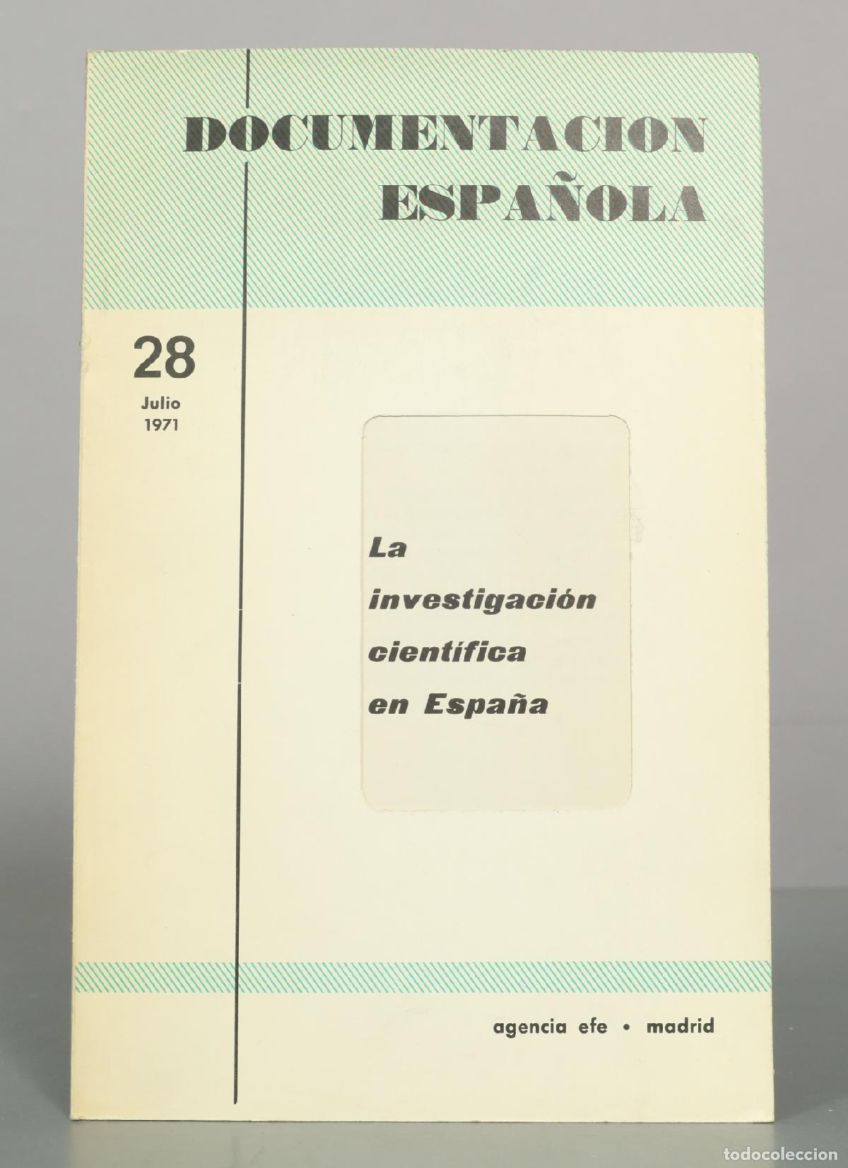 Libros de segunda mano: Documentaci&oacute;n Espa&ntilde;ola - La investigaci&oacute;n cient&iacute;fica en Espa&ntilde;a - Agencia EFE