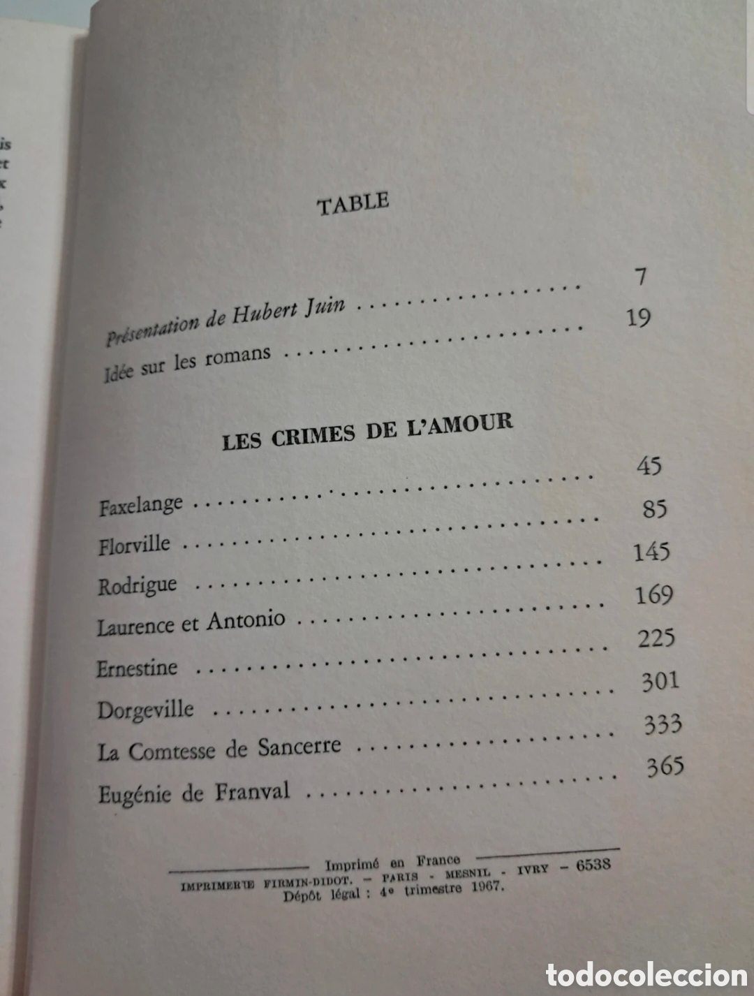 Libros de segunda mano: Libro Les crimes de Lamour libro vintage - Foto 4