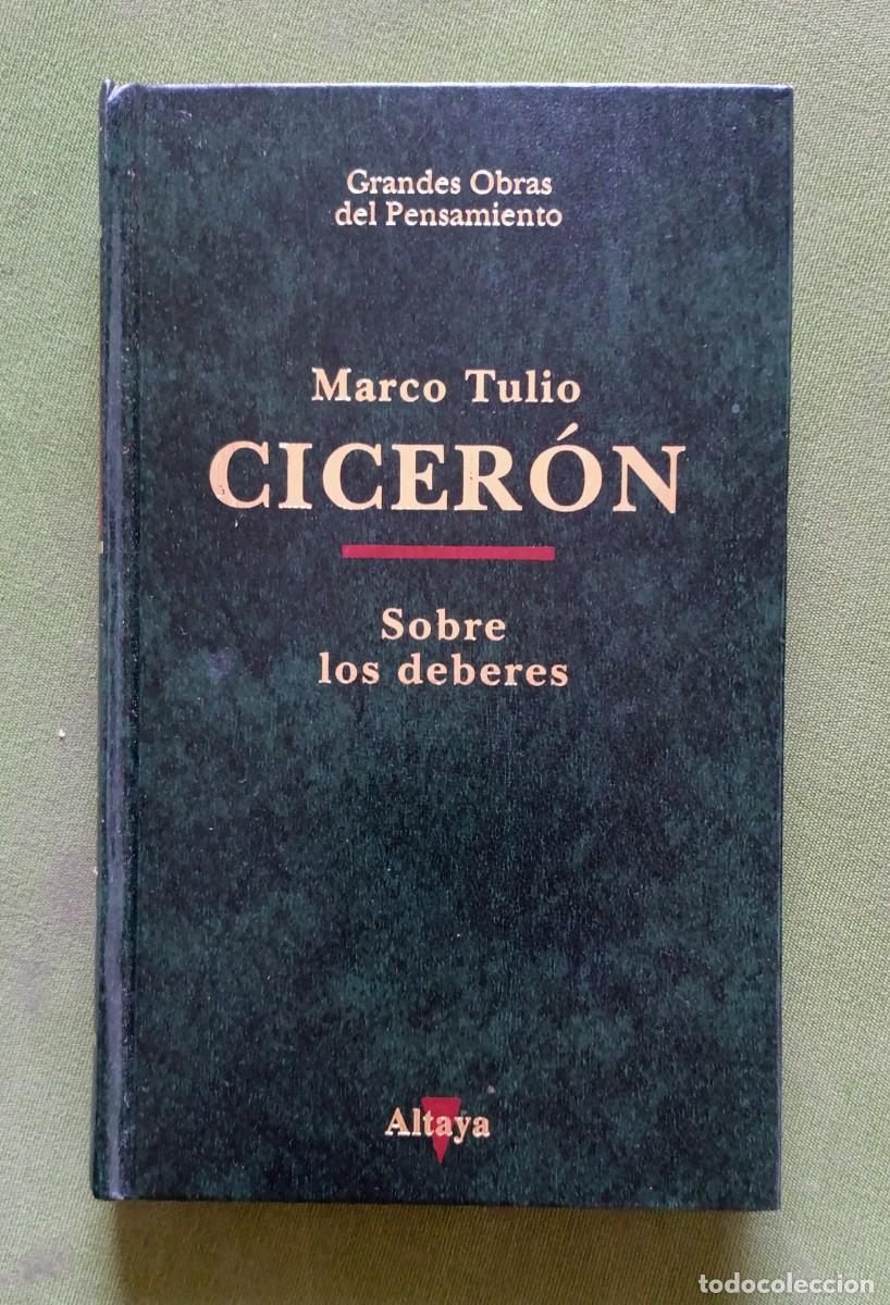 Libros de segunda mano: SOBRE LOS DEBERES - MARCO TULIO CICER&Oacute;N - GRANDES OBRAS DEL PENSAMIENTO.
