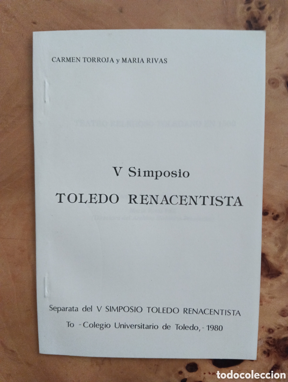Libros de segunda mano: V Simposio Toledo Renacentista, Carmen Torroja