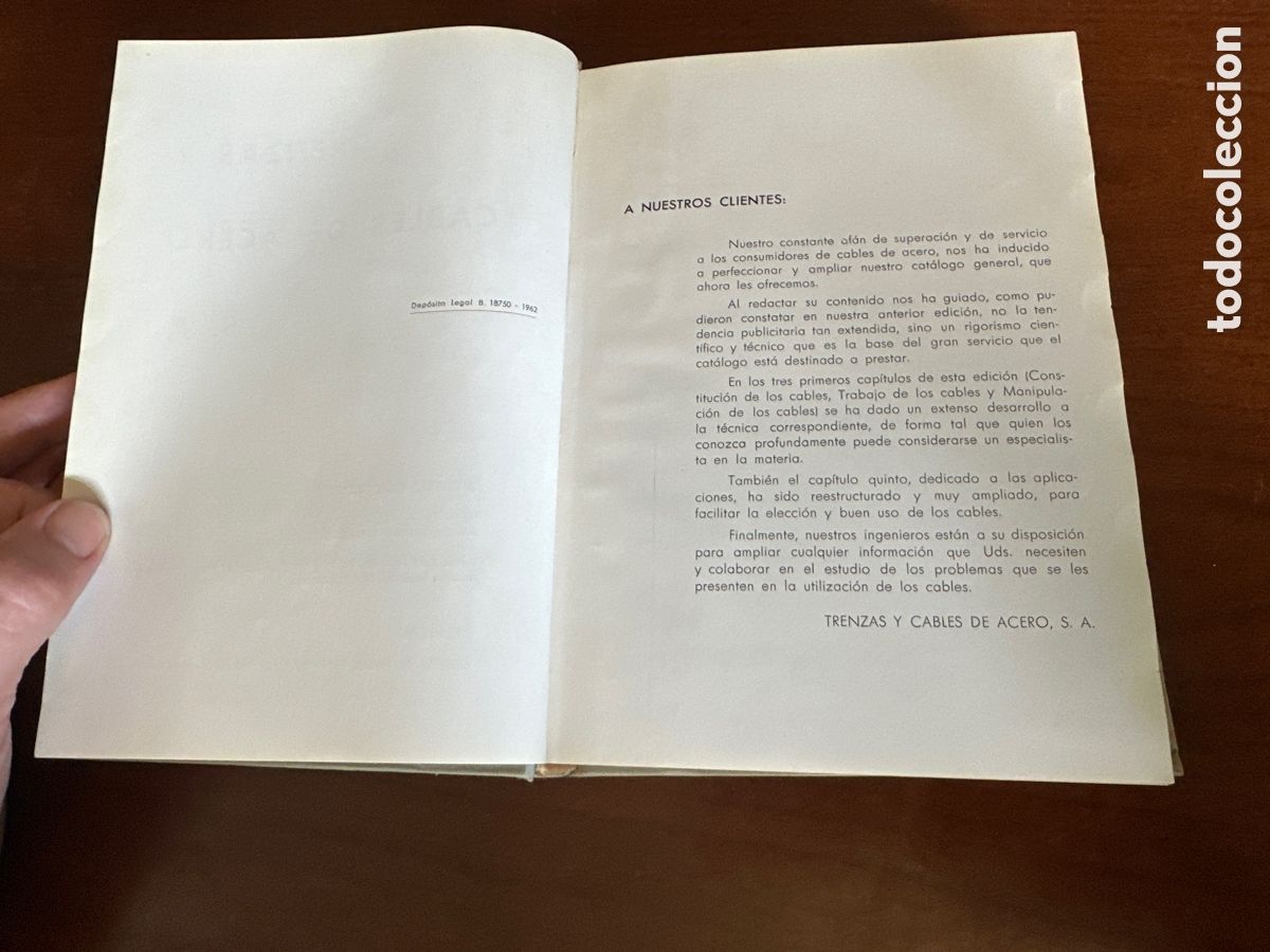 Libros de segunda mano: TRENZAS Y CABLES DE ACERO,. S.A., TYCSA, CATALOGO GENERAL - Foto 3