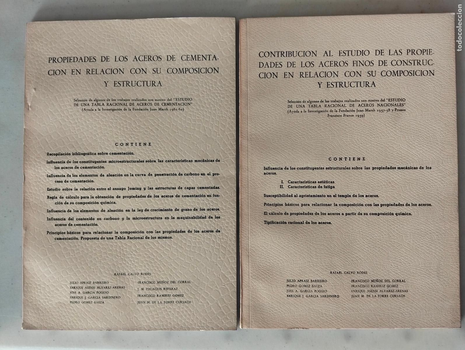 Libros de segunda mano: Metalurgia. Aceros de Construccion y Cementacion, INTA. a&ntilde;os 50. VISITA MI CATALOGO, L55