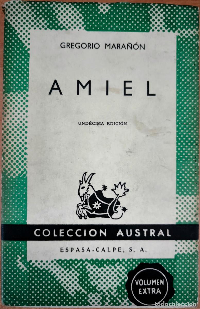 Libros de segunda mano: Amiel, de Gregorio Mara&ntilde;&oacute;n