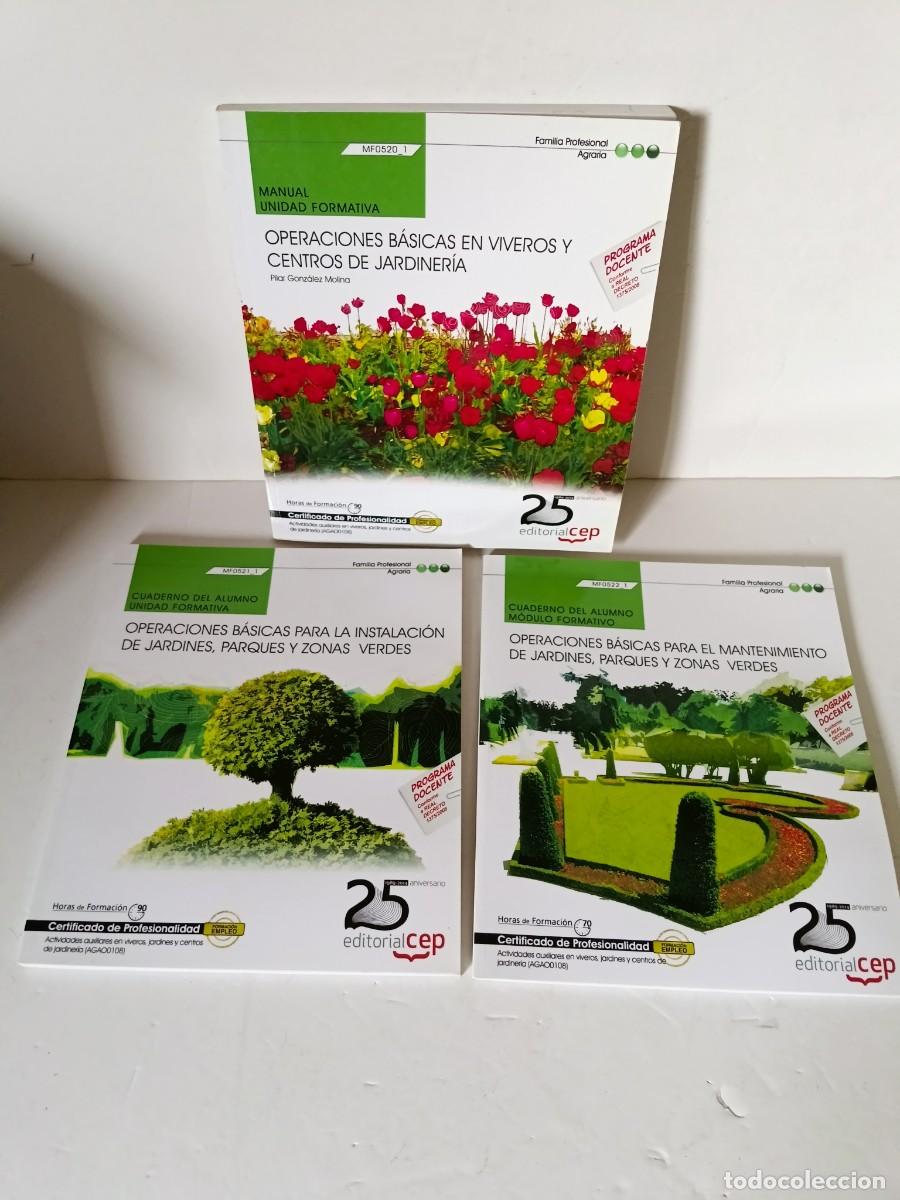 Libros de segunda mano: Cuadernos y manual para actividades auxiliares en viveros, jardines y centros de jardiner&iacute;a