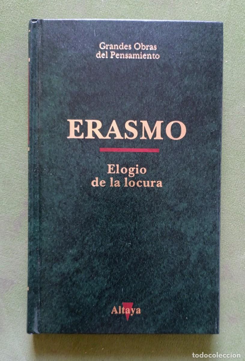 Libros de segunda mano: ELOGIO DE LA LOCURA - ERASMO - GRANDES OBRAS DEL PENSAMIENTO.
