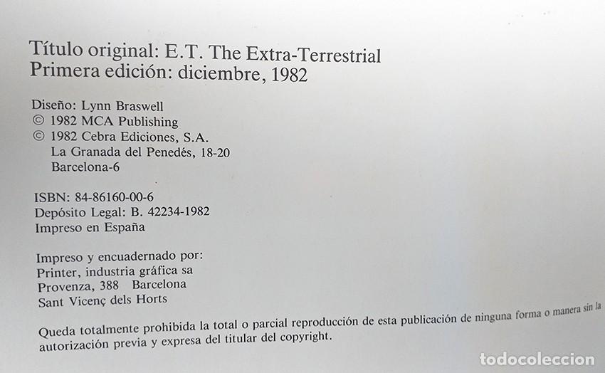 Libros de segunda mano: Libro ET el extraterrestre, E.T., E.T.E, ET, E.T, Steven spielberg - Foto 5
