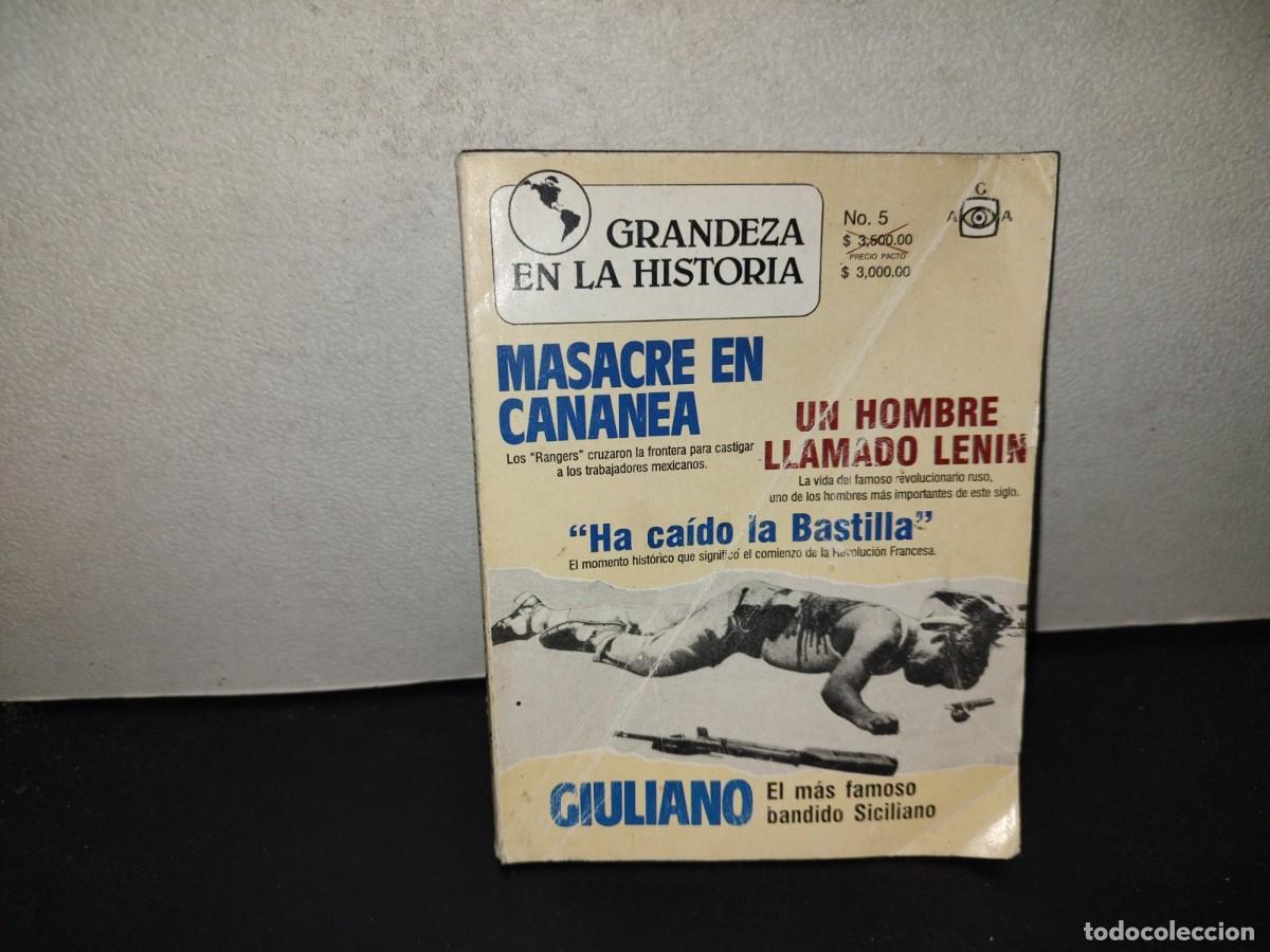 Libros de segunda mano: 197- Grandeza En La Historia. No. 5, Masacre En Cananea, El M&aacute;s Famoso Bandido Siciliano - 1990