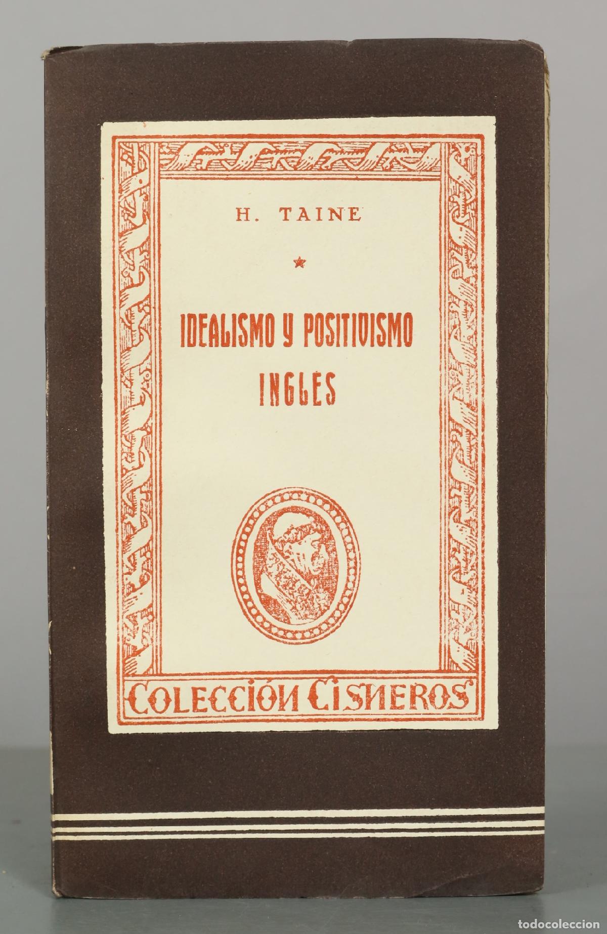 Libros de segunda mano: Idealismo y positivismo ingl&eacute;s - H. Taine - Ediciones Atlas