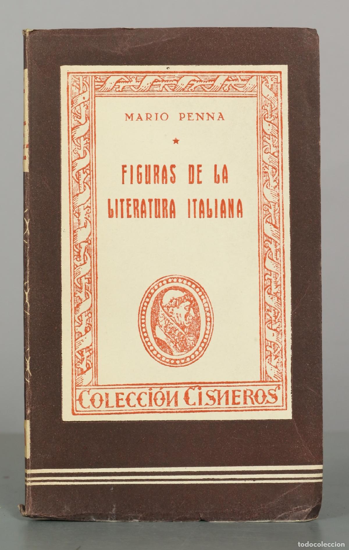Libros de segunda mano: Figuras de la literatura italiana - Mario Penna - Ediciones Atlas