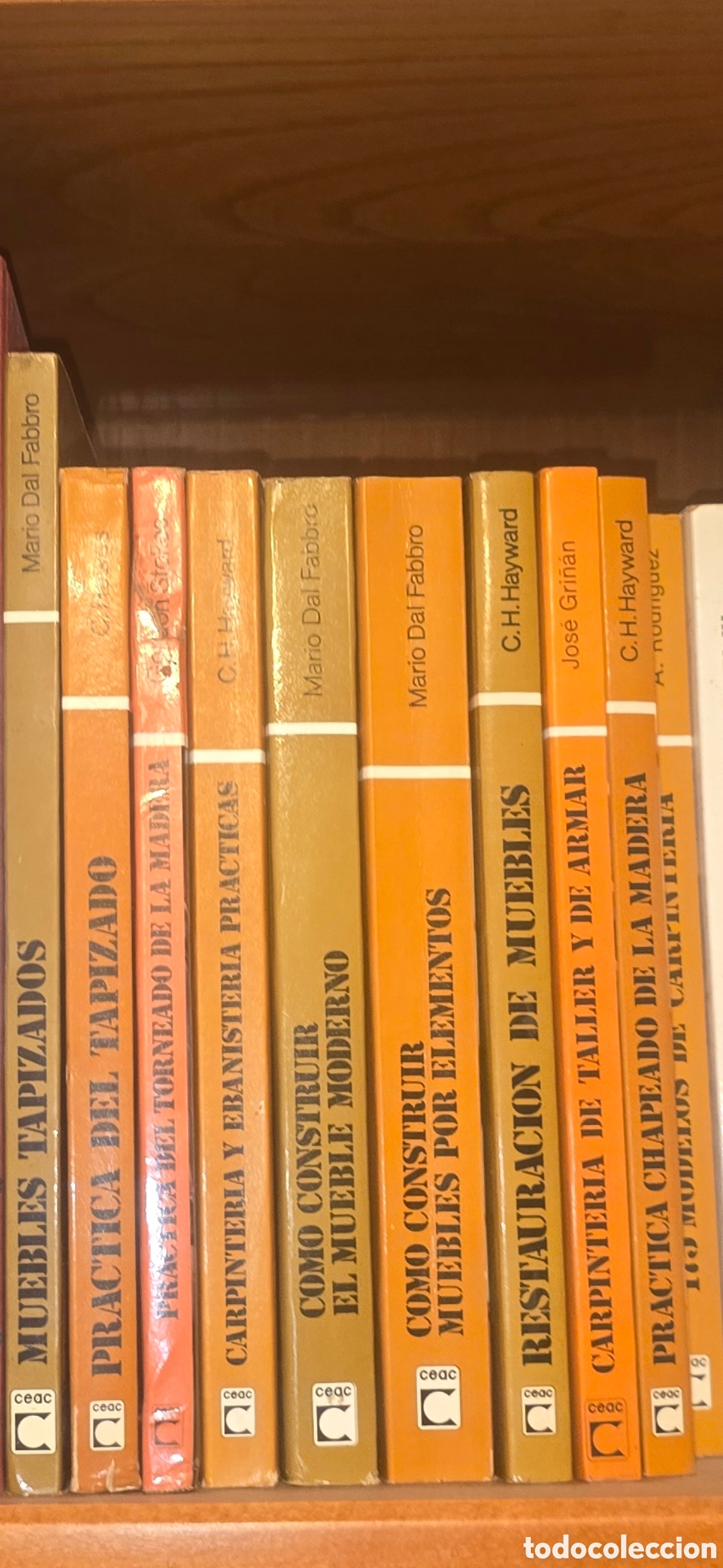 Libros de segunda mano: Lote de 9 vol&uacute;menes de la colecci&oacute;n de carpinter&iacute;a y mueble de Ediciones CEAC