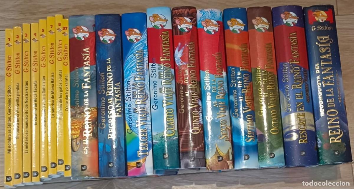Libros de segunda mano: 10 Libros Geronimo Stilton Fantas&iacute;a + 8 de REGALO