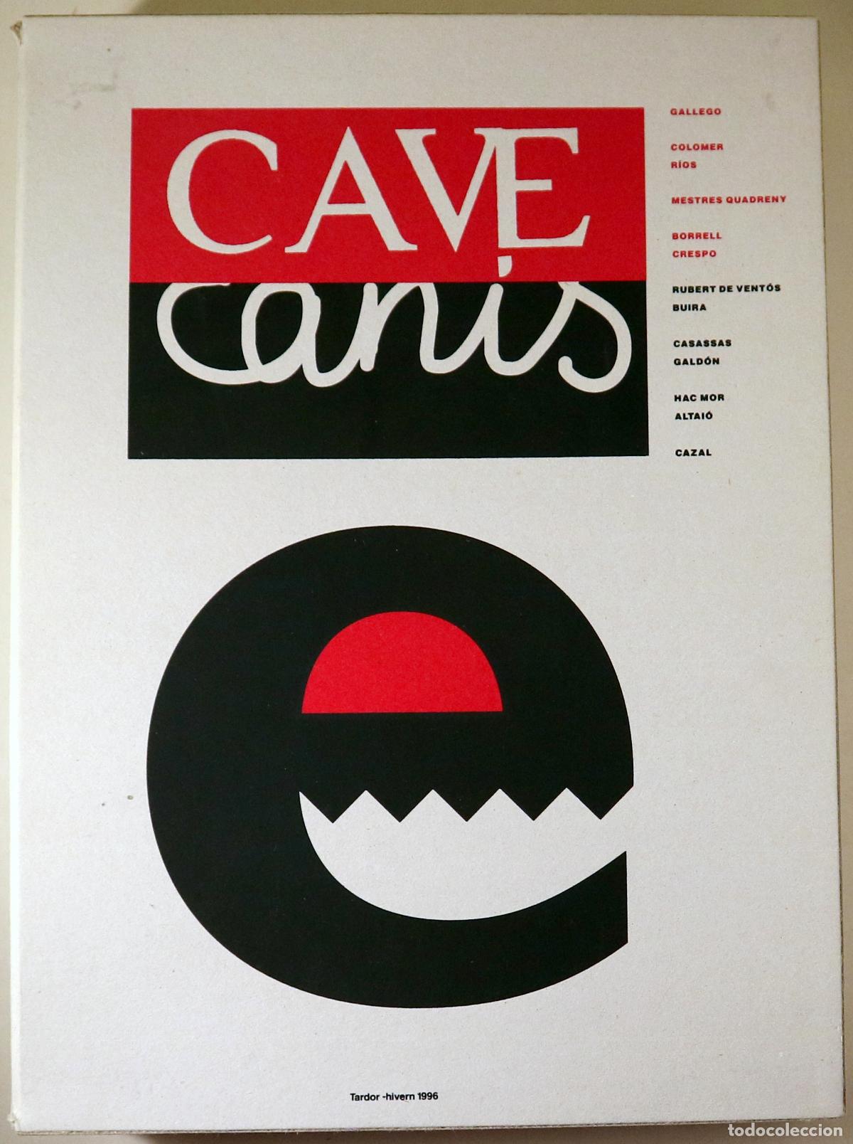 Libros de segunda mano: (Jordi Colomer, Enric Casassas, Mestres Quaderny) - CAVE CANIS. N&ordm; 4 (Complet) - Barcelona 1996 - Mo
