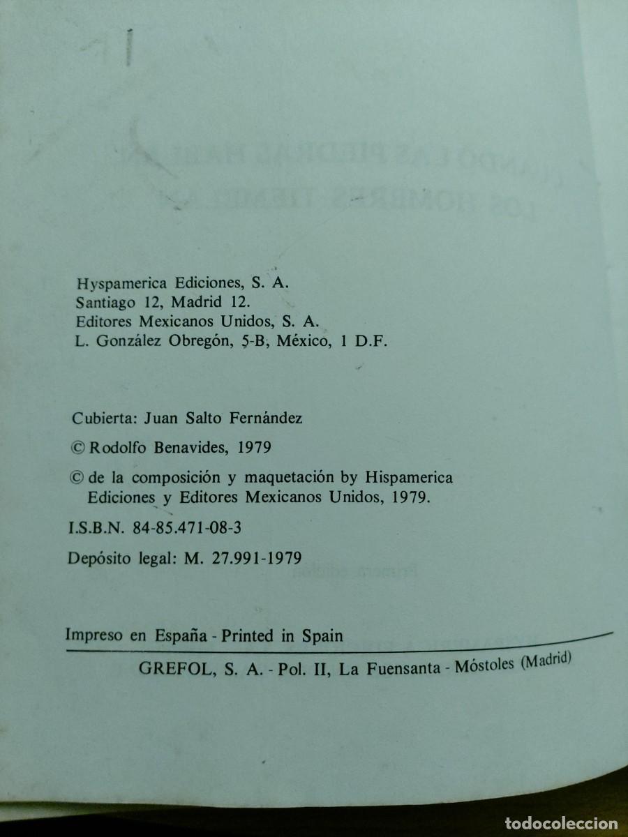Libros de segunda mano: Cuando las piedras hablan, los hombres tiemblan - Foto 2