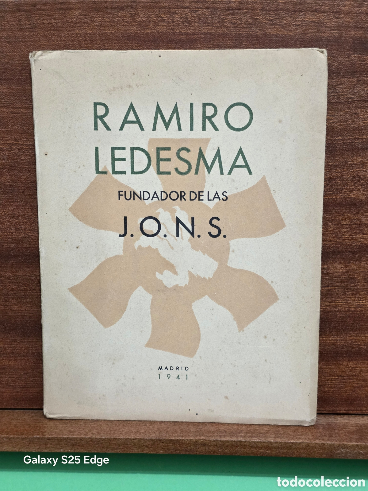 Libros de segunda mano: &rdquo;&rdquo;RAMIRO LEDESMA, FUNDADOR DE LAS J .O. N. S....MADRID...1941...