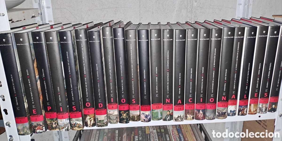 Libros de segunda mano: Episodios nacionales 23 tomos. Completa. Perez galdos