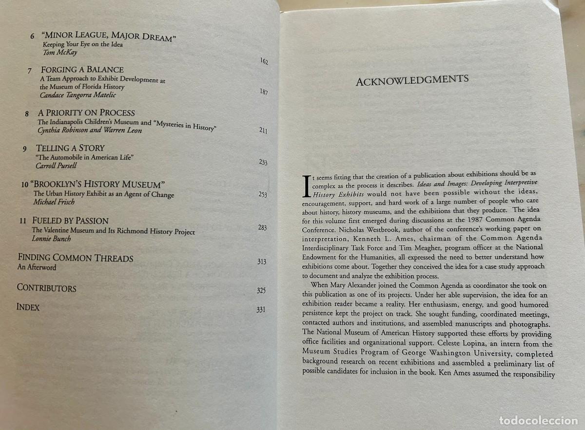 Libros de segunda mano: IDEAS AND IMAGES - DEVELOPING INTERPRETIVE HISTORY EXHIBITS - Foto 3