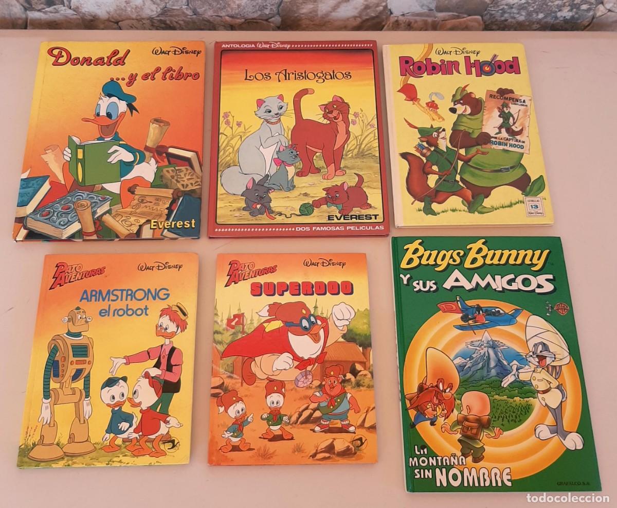 Second hand books: Lote libros Disney Donald Patoaventuras Aristogatos Robin Hood Bugs Bunny. A&ntilde;os 80 90