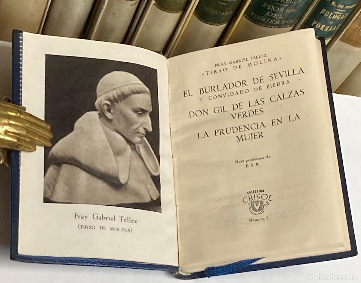 Libros de segunda mano: A&Ntilde;O 1952 - EL BURLADOR DE SEVILLA Y OTROS POR TIRSO DE MOLINA - AGUILAR COLECCI&Oacute;N CRISOL N&ordm; 5