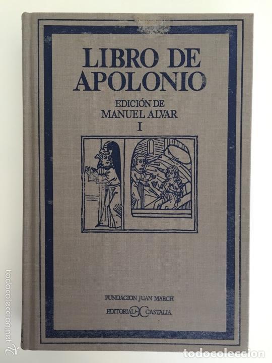Libros de segunda mano: Manuel Alvar, Libro de Apolonio. Castalia, 3 tomos