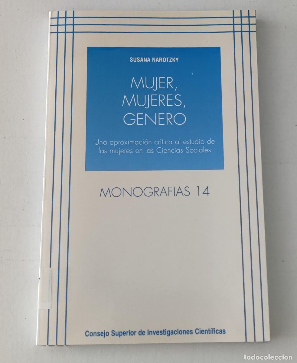Libros de segunda mano: MUJER, MUJERES, GENERO - SUSANA NAROTZKY - CIS