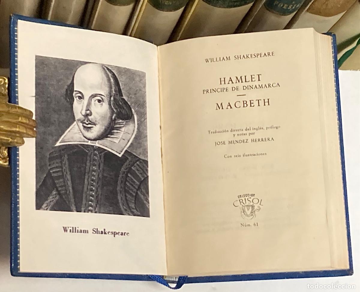 Libros de segunda mano: A&Ntilde;O 1962 - HAMLET EL PR&Iacute;NCIPE DE DINAMARCA - AGUILAR COLECCI&Oacute;N CRISOL N&ordm; 61