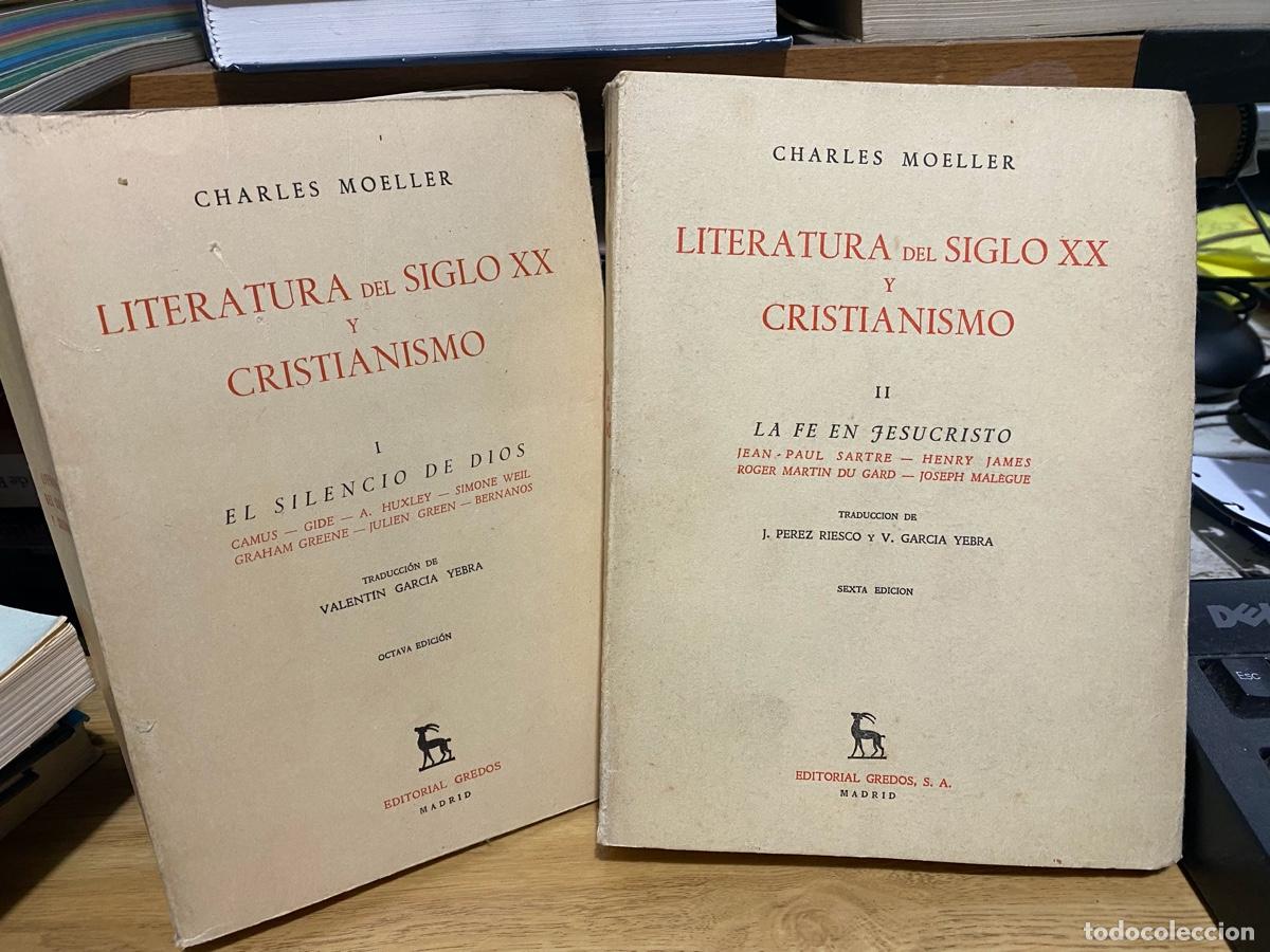 Libros de segunda mano: PACK 4 LIBROS DE LITERATURA DEL SIGLO XX Y CRISTIANISMO, CHARLES MOELLER, EDT. GREDOS S.A.