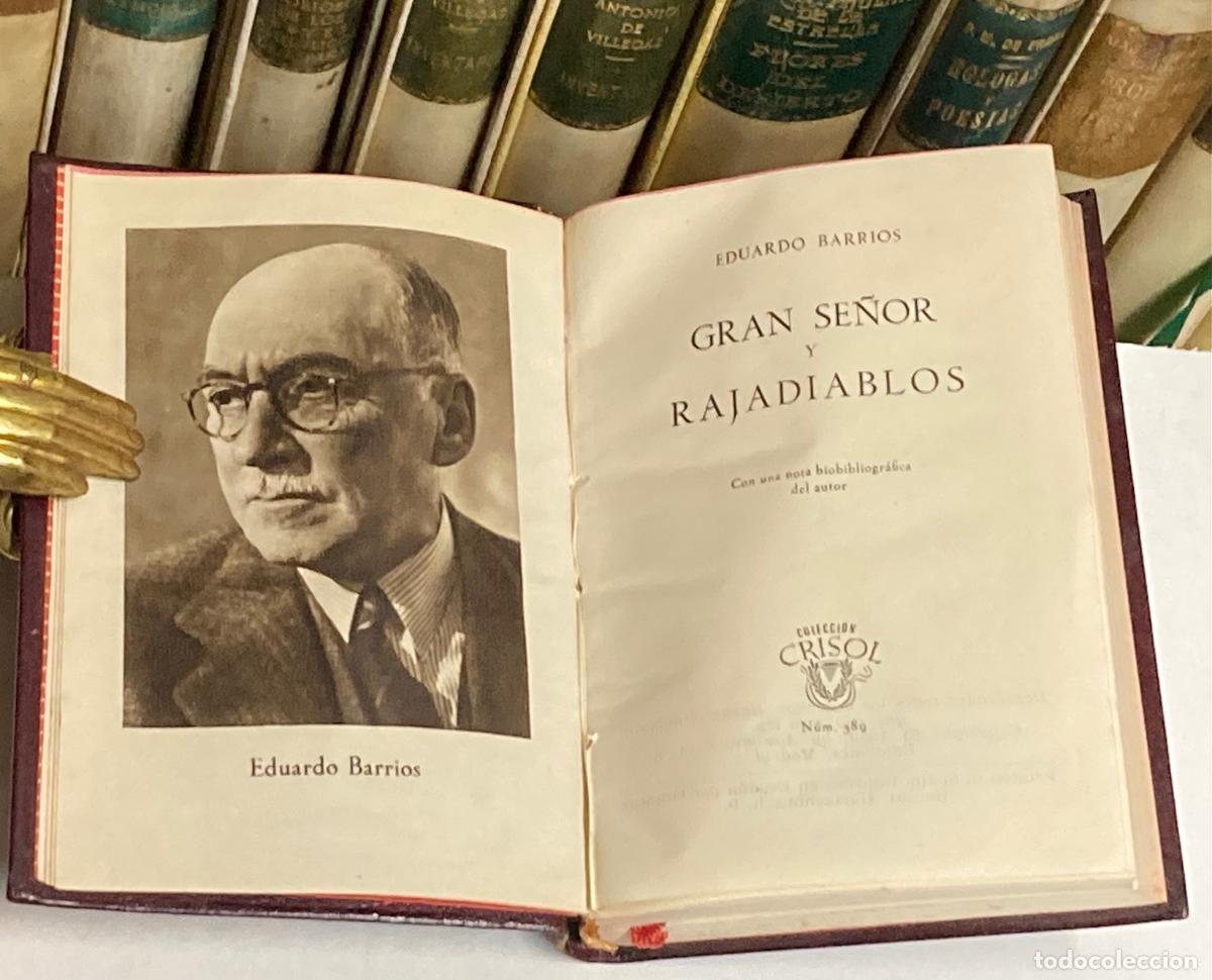Libros de segunda mano: A&Ntilde;O 1954 -GRAN SE&Ntilde;OR Y RAJADIABLOS POR EDUARDO BARRIOS - AGUILAR COLECCI&Oacute;N CRISOL N&ordm; 389