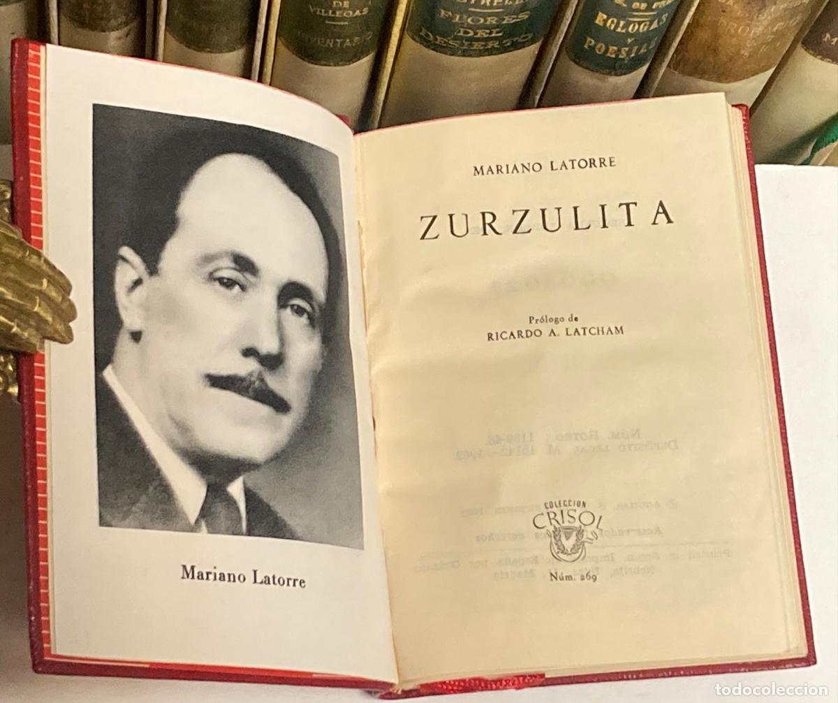 Libros de segunda mano: A&Ntilde;O 1962 - ZURZULITA POR MARIANO LATORRE - AGUILAR COLECCI&Oacute;N CRISOL N&ordm; 269