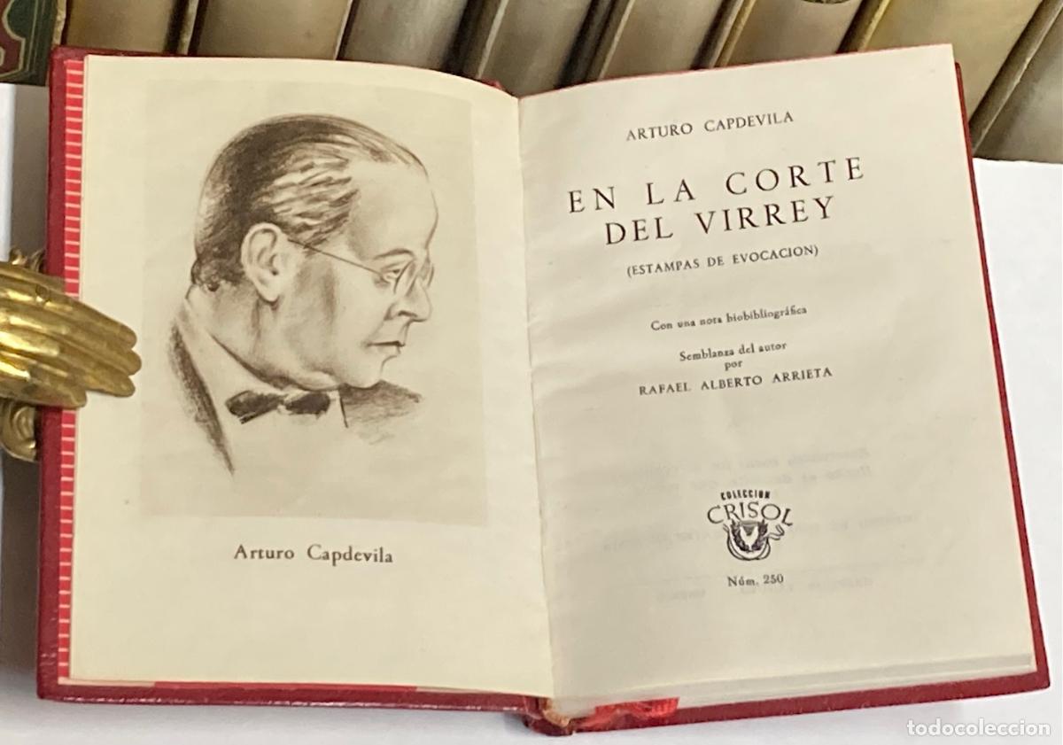 Libros de segunda mano: A&Ntilde;O 1948 - EN LA CORTE DEL VIRREY POR ARTURO CAPDEVILA - AGUILAR COLECCI&Oacute;N CRISOL N&ordm; 250