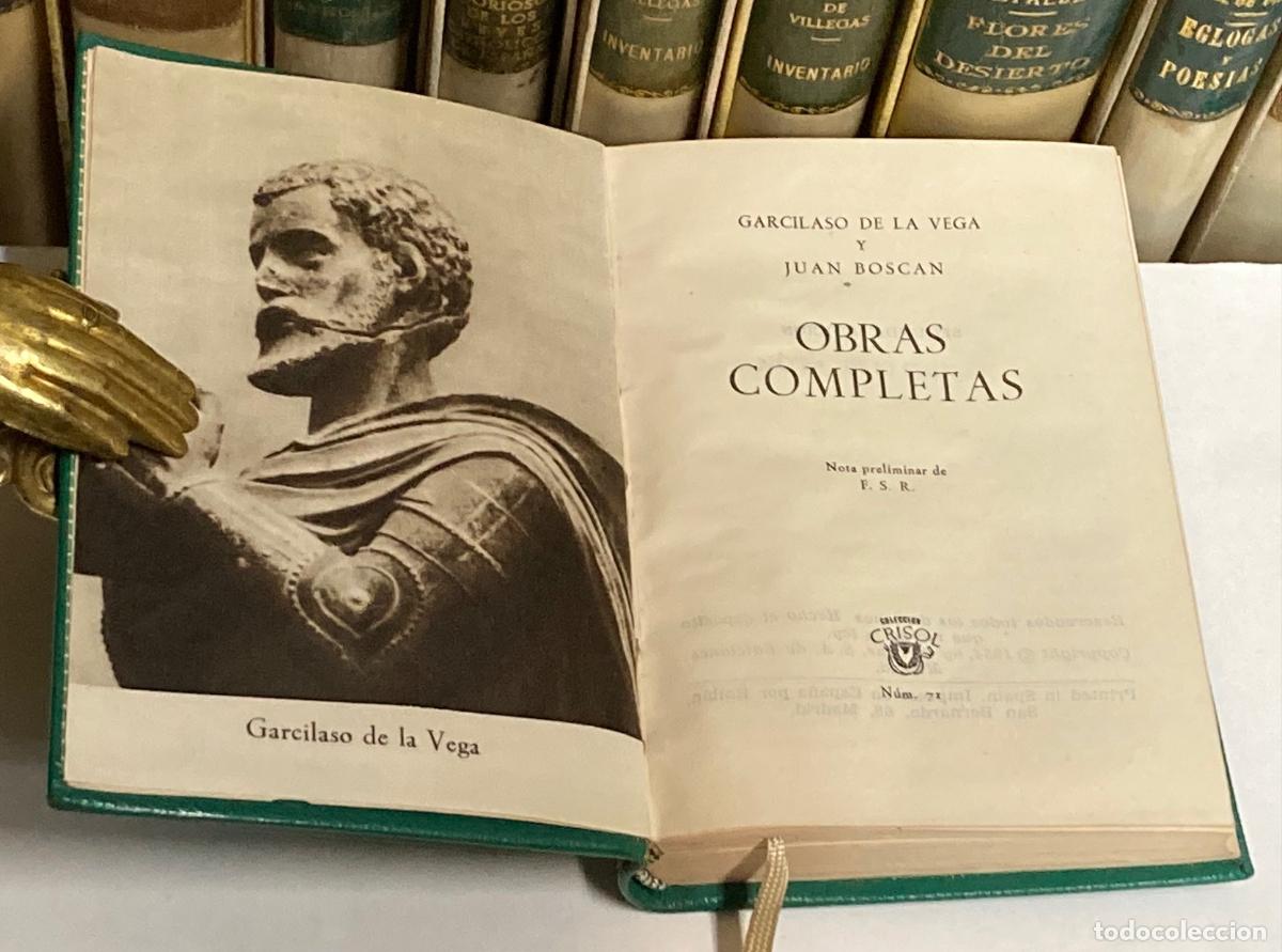 Libros de segunda mano: A&Ntilde;O 1954 - OBRAS COMPLETAS DE GARCILASO DE LA VEGA Y JUAN BOSC&Aacute;N - AGUILAR COLECC&Oacute;N CRISOL N&ordm; 71
