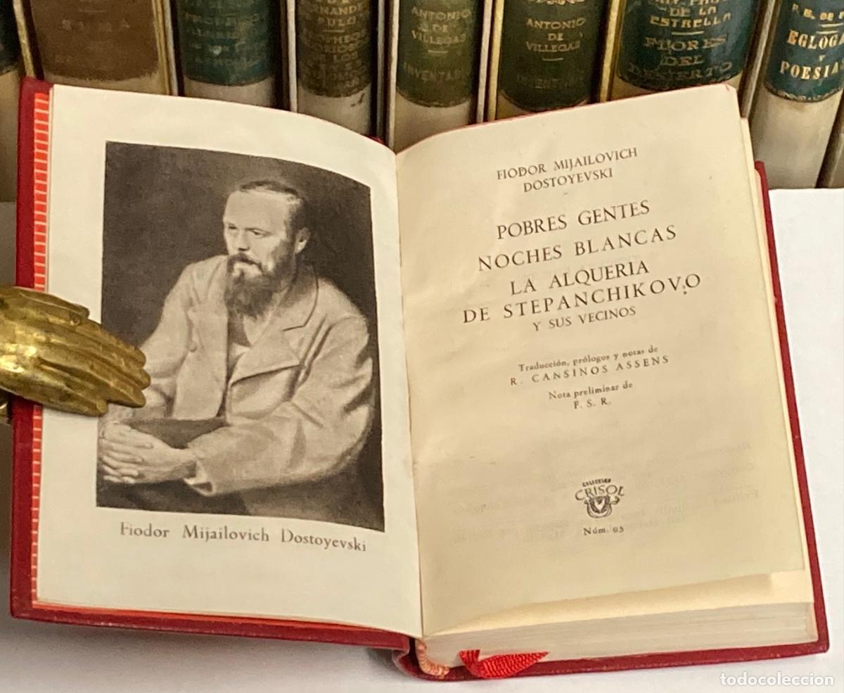 Libros de segunda mano: A&Ntilde;O 1952 - POBRES GENTES / NOCHES BLANCAS POR DOSTOYEVSKI - AGUILAR COLECCI&Oacute;N CRISOL N&ordm; 95