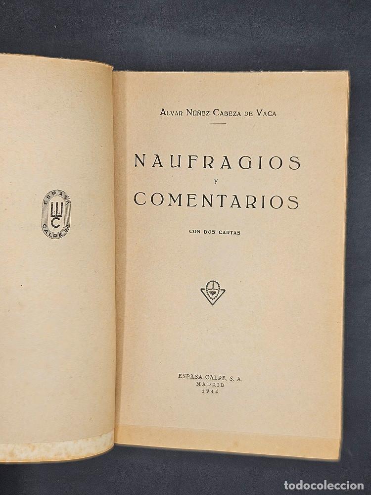 Libros de segunda mano: Naufragios y Comentarios - Foto 2