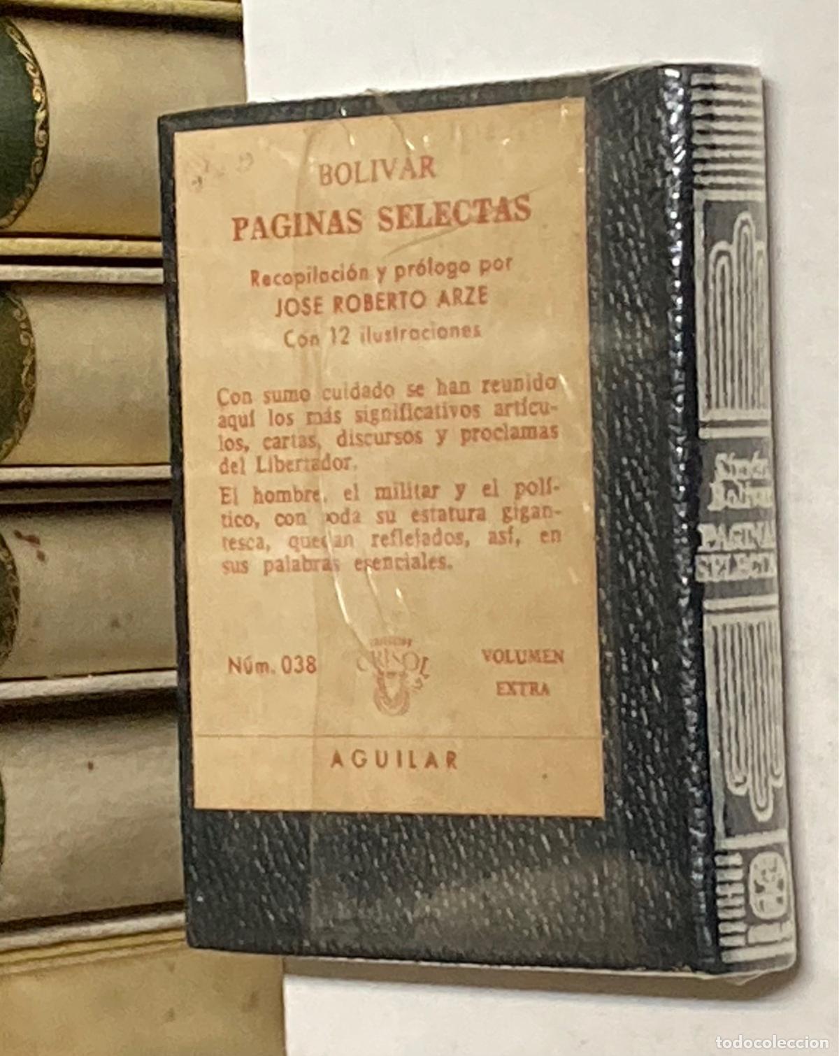 Libros de segunda mano: A&Ntilde;O 1975 - P&Aacute;GINAS SELECTAS POR SIM&Oacute;N BOLIVAR - AGUILAR COLECCI&Oacute;N CRISOL&Iacute;N N&ordm; 38