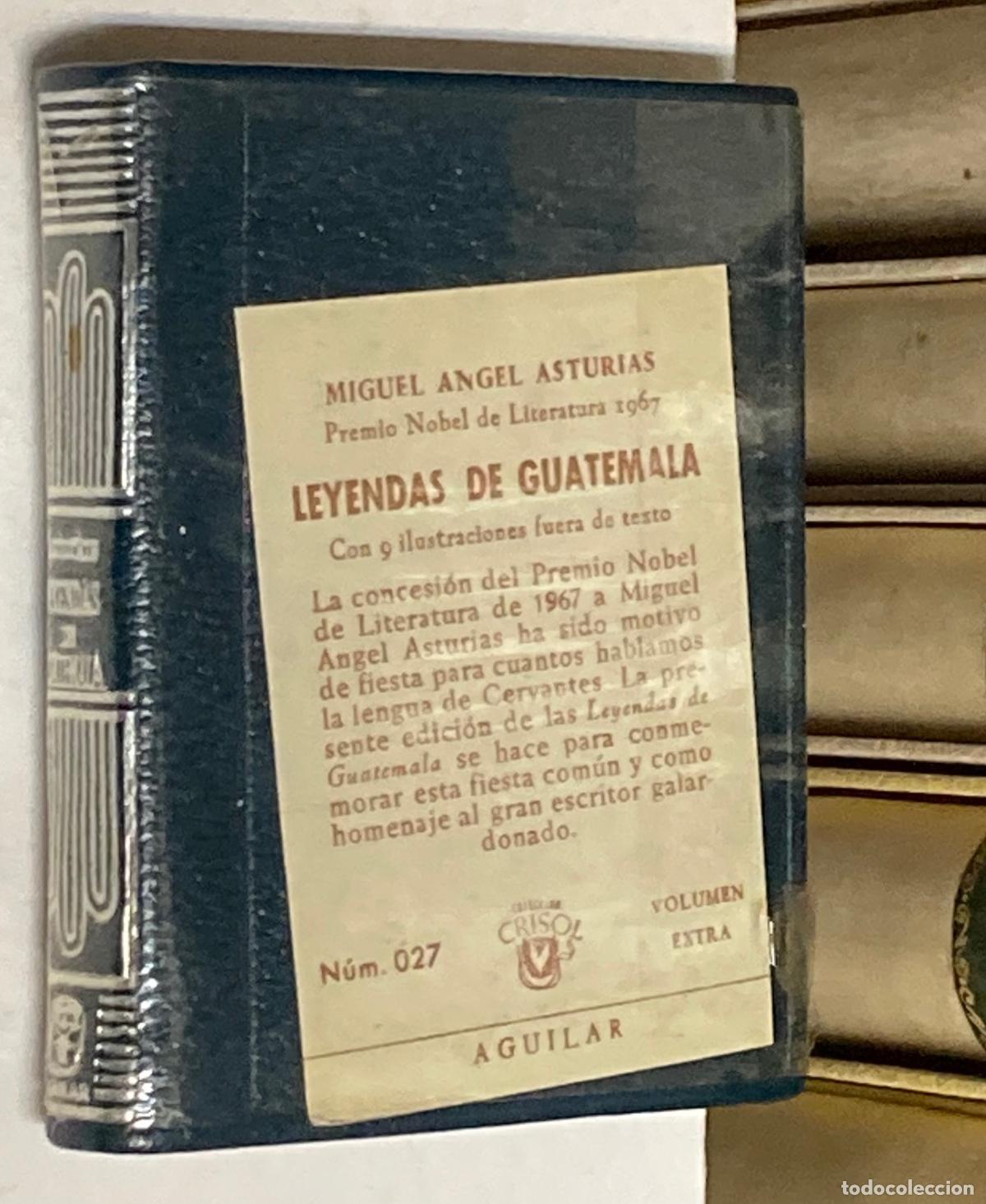 Libros de segunda mano: A&Ntilde;O 1968 - LEYENDAS DE GUATEMALA POR MIGUEL &Aacute;NGEL ASTURIAS . AGUILAR COLECCI&Oacute;N CRISOL&Iacute;N N&ordm; 27