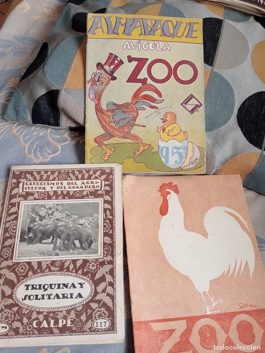 Libros de segunda mano: Catecismo agricultor y ganadero Triquina y solitaria 117 , almanaque av&iacute;cola 1951 revista , folletos