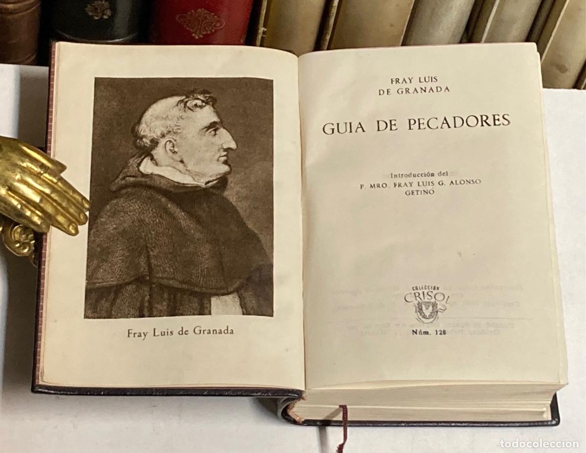Libros de segunda mano: A&Ntilde;O 1950 - GU&Iacute;A DE PECADORES POR FRAY LUIS DE GRANADA - AGUILAR COLECCI&Oacute;N CRISOL N&ordm; 128