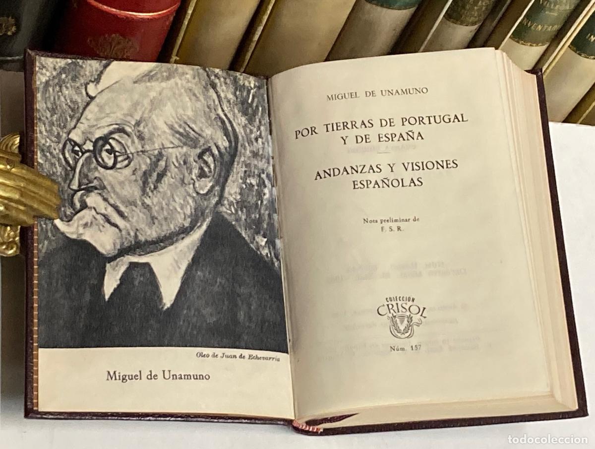 Libros de segunda mano: A&Ntilde;O 1962 - POR TIERRAS DE PORTUGAL Y ESPA&Ntilde;A DE MIGUEL UNAMUNO - AGUILAR COLECCI&Oacute;N CRISOL N&ordm; 157