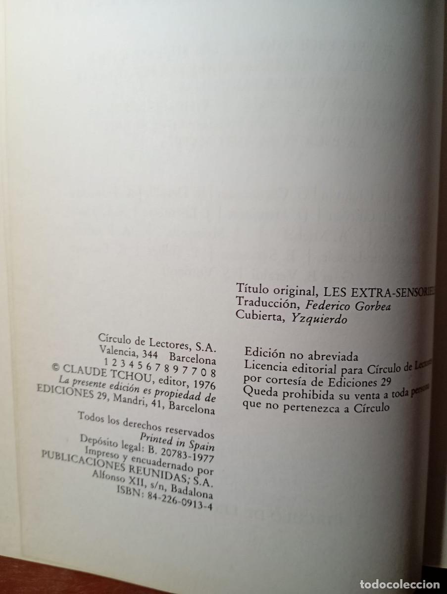 Libros de segunda mano: LOS PODERES EXTRA-SENSORIALES. - Foto 2