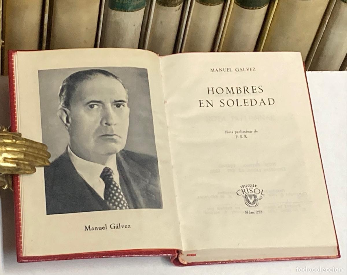 Libros de segunda mano: A&Ntilde;O 1960 - HOMBRES EN SOLEDAD POR MANUEL G&Aacute;LVEZ - AGUILAR COLECCI&Oacute;N CRISOL N&ordm; 253