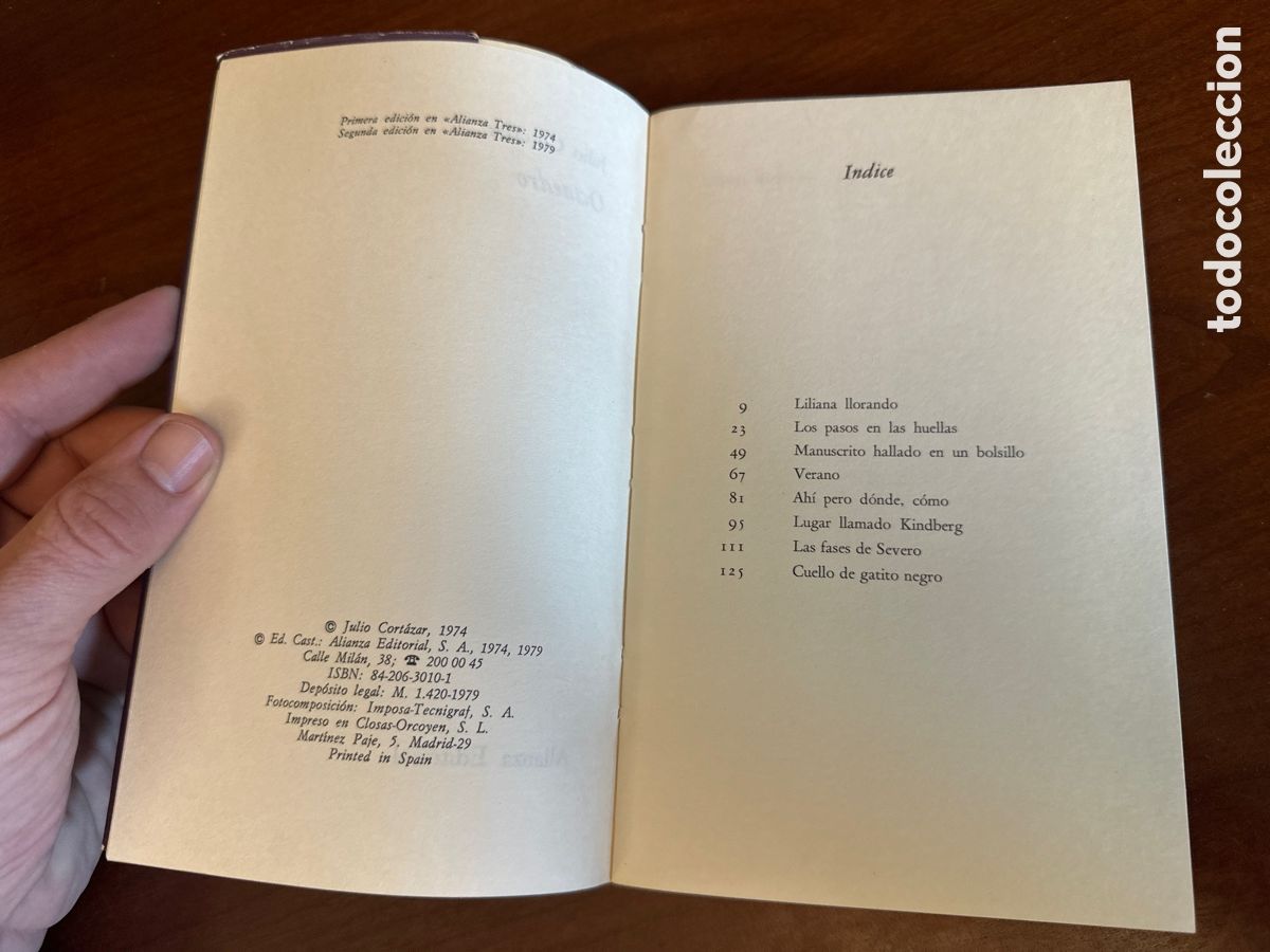 Libros de segunda mano: JULIO CORTAZAR. OCTAEDRO. ALIANZA TRES 1979 - Foto 4