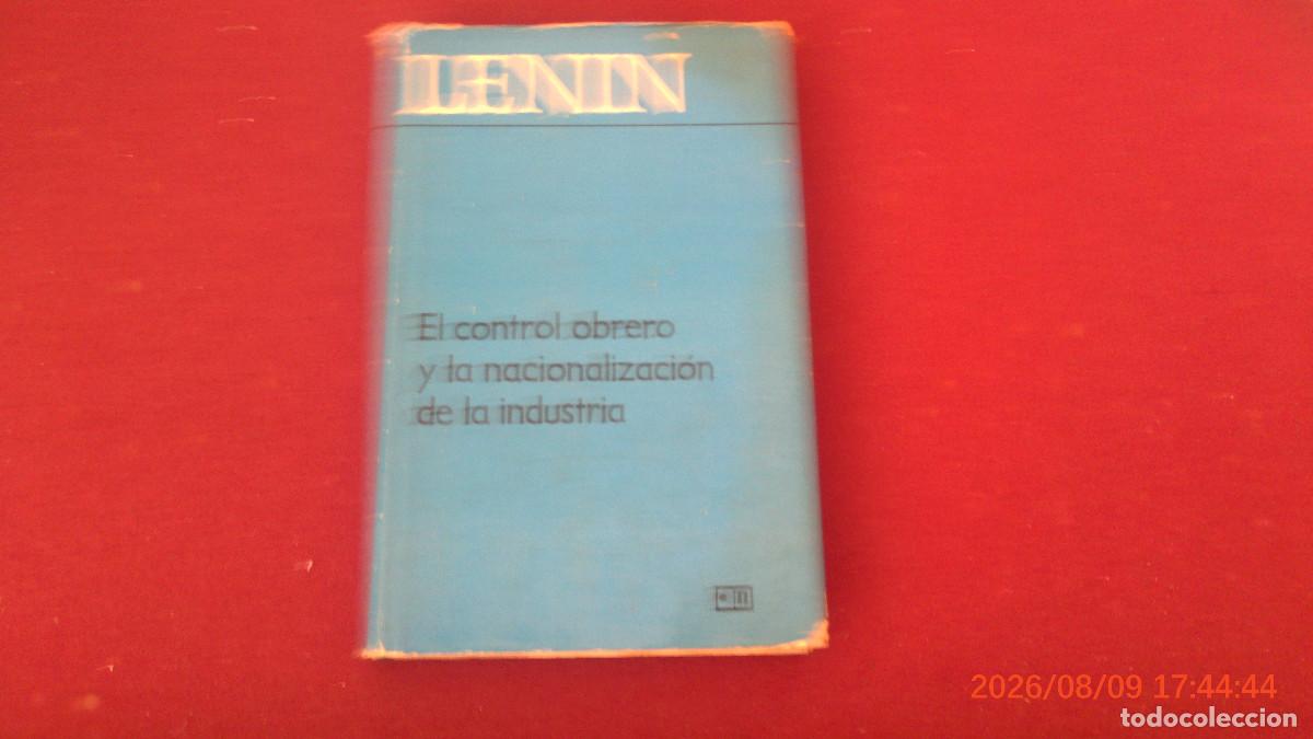 Libros de segunda mano: El control obrero y la nacionalizaci&oacute;n de la industria. V.I. Lenin. EDITORIAL PROGRESO.