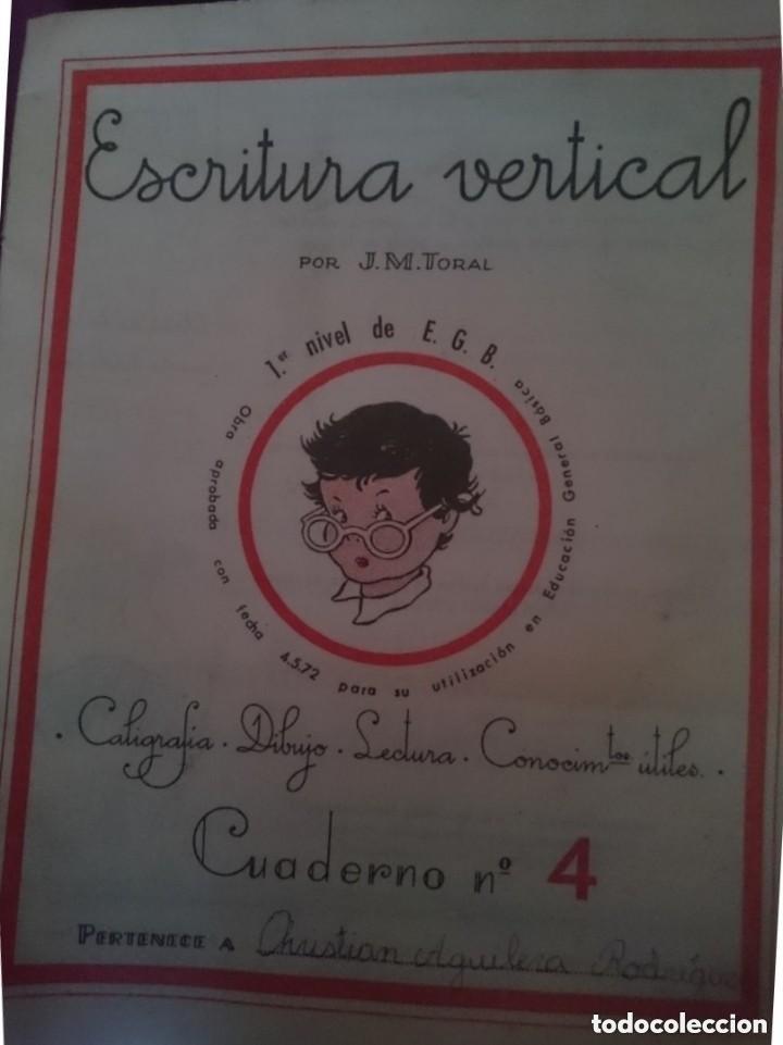Libros de segunda mano: ESCRITURA VERTICAL - N 4 - CALIGRAFIA DIBUJO LECTURA CONOCIMIENTOS UTILES -MAL ESTADO