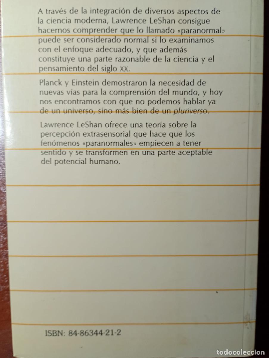 Libros de segunda mano: DE NEWTON A LA PERCEPCION EXTRA-SENSORIAL. LAWRENCE LESHAN - Foto 5