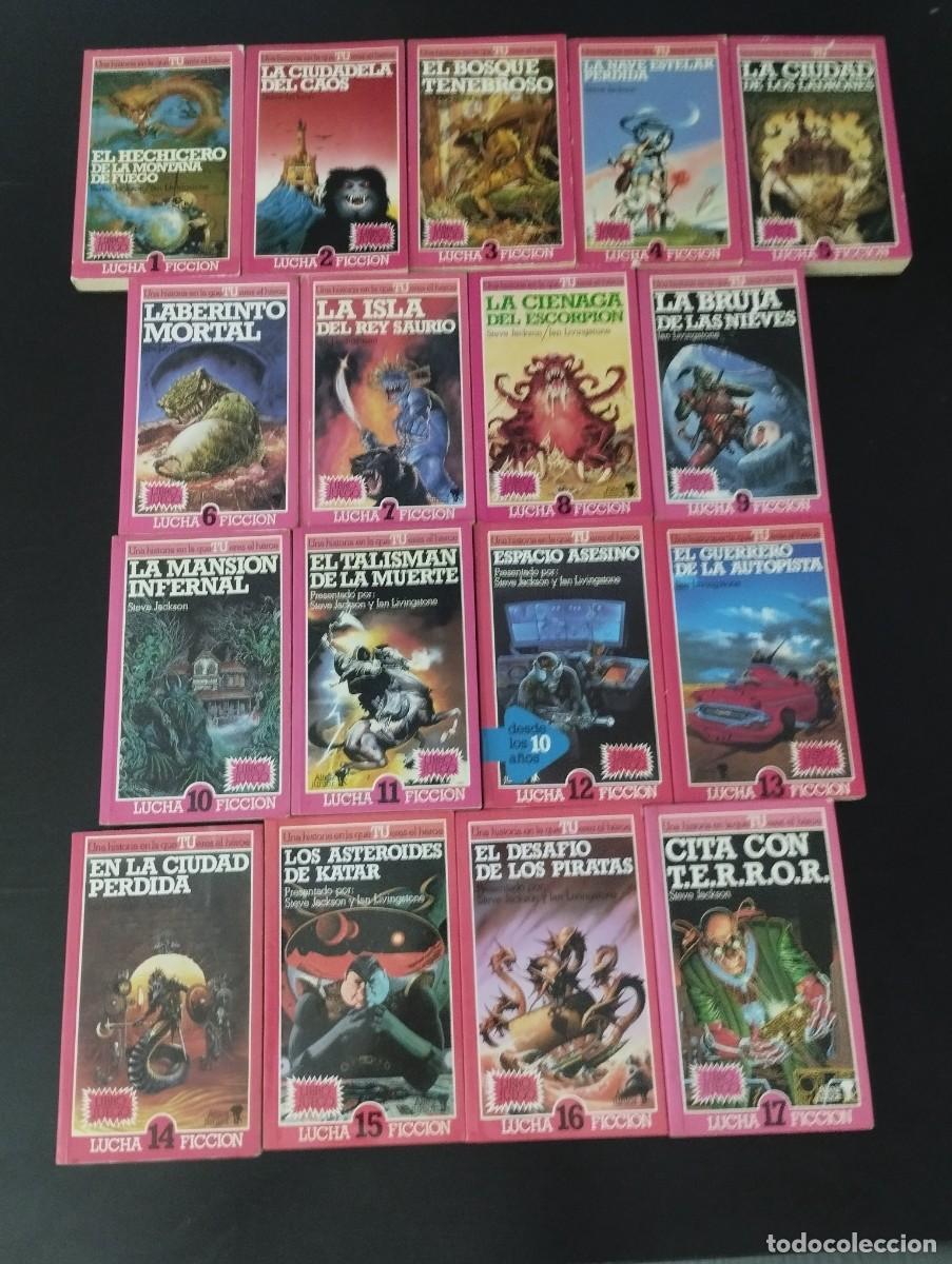 Second hand books: lucha ficcion COMPLETA librojuego altea junior mansion infernal asteroides katar guerrero autopista.