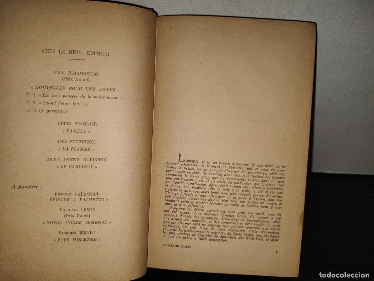Libros de segunda mano: 198- La Fleche Bris&eacute;e. Roman - Elliott Arnold - 1952 - Foto 5
