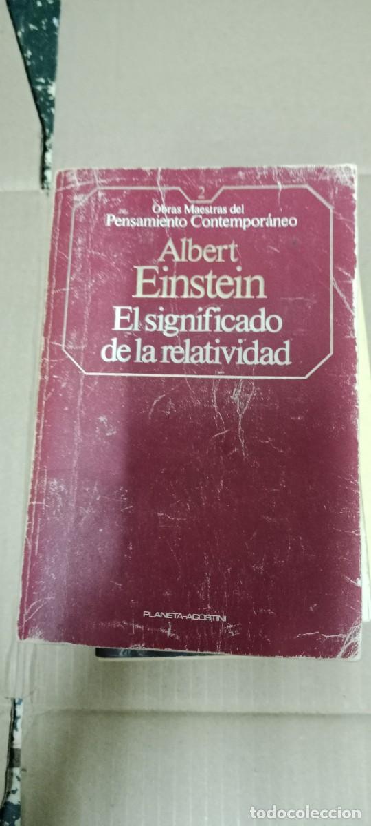 Libros de segunda mano: EL SIGNIFICADO DE LA RELATIVIDAD - ALBERT EINSTEIN - PLANETA AGOSTINI - LIBRO GG-BGA