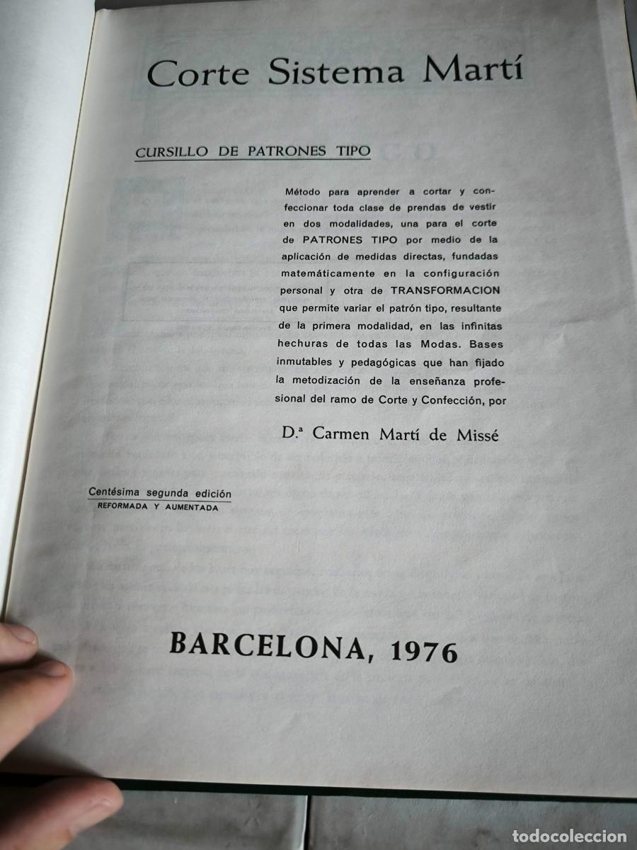 Libros de segunda mano: LIBRO CORTE SISTEMA MARTI - PATRONES TIPO 1976 - Foto 3